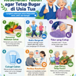 Tips menjaga kesehatan tubuh agar tetap bugar di usia tua dengan pola makan sehat, olahraga ringan, tidur cukup, dan kebiasaan harian.